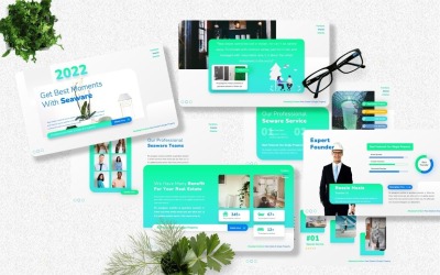 Seaware - Modello PowerPoint immobiliare
