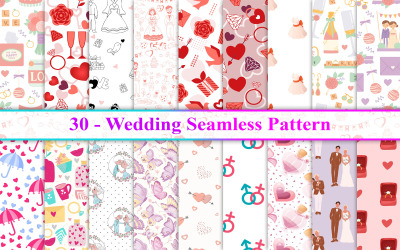 Wedding Seamless Pattern, Wedding Pattern