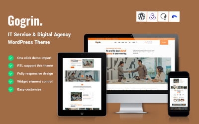 Gogrin - IT Service & Digital Agency WordPress Theme