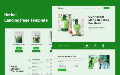 Hera - Modèle de page de destination à base de plantes