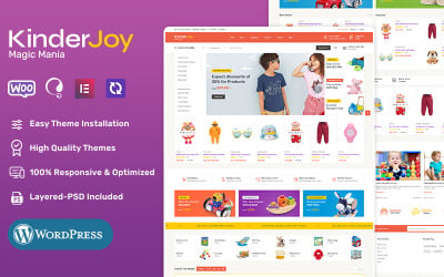 KinderJoy - Tema WooCommerce MegaStore para tienda de juguetes y moda infantil