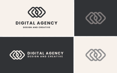 Logo del marchio dell&amp;#39;agenzia digitale