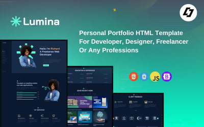 Lumina – HTML-sablon fejlesztőknek, tervezőknek, szabadúszóknak vagy bármilyen szakmának.
