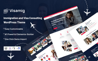 Visamig - Tema WordPress de Imigração e Consultoria de Vistos
