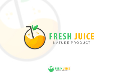Branding Fresh Juice Logotyp malldesign