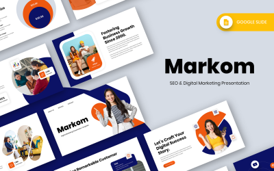 Markom - SEO och digital marknadsföring Google Slide