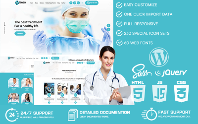 Medice - Medical &amp;amp; Doctor WordPress-tema