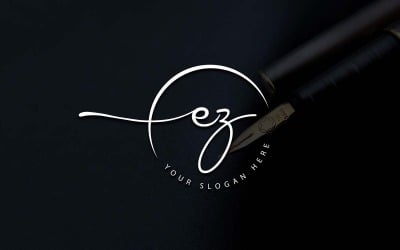 Projektowanie logo w stylu studio kaligrafii EZ Letter