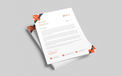 Corporate business modern letterhead design