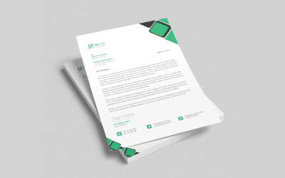 Design del modello di carta intestata aziendale e moderna