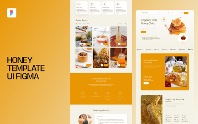 Honingsjabloon UI Figma-sjabloon