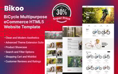 Bikoo - BiCycle 多用途电子商务 HTML5 网站模板