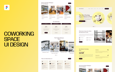 Coworking Space UI tervezés
