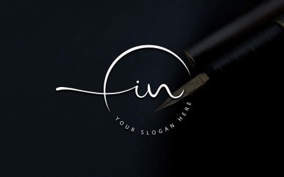 Kaligrafi Stüdyosu Tarzı Mektup Logo Tasarımı