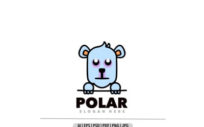 Polar simple design logo mascot