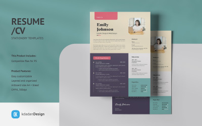 Resume/CV PSD Design Templates Vol 19.1