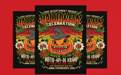Šablona letáku Halloween Party Celebration
