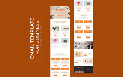 Design de modelo de marketing por e-mail comercial elegante e profissional mais recente