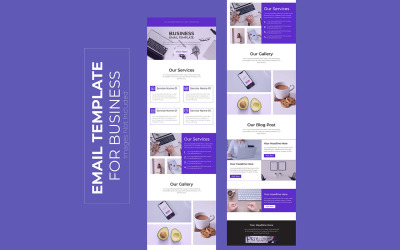 Elegant en professioneel zakelijk e-mailmarketingsjabloonontwerp