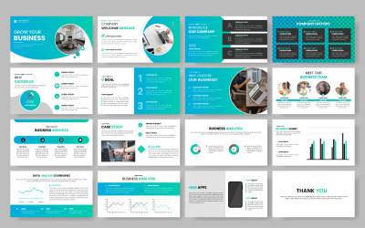Vector corporate business powerpoint business portfolio, profile design, corporate profile