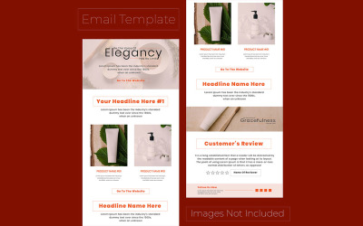 Víceúčelový E-commerce Business E-newsletter Šablona e-mailového marketingu