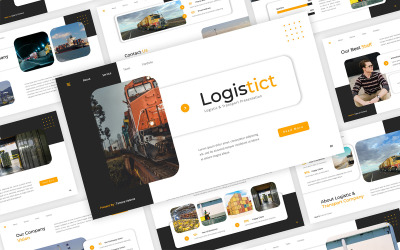 Logistict - Logistik &amp;amp; Transport PowerPoint-mallar