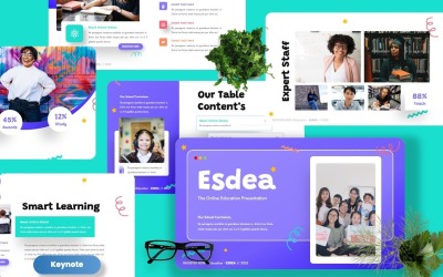 Esdea - 教育创意主题演讲模板