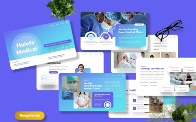 Huiefa - Googleslide-sjabloon voor medische en gezondheidszorg