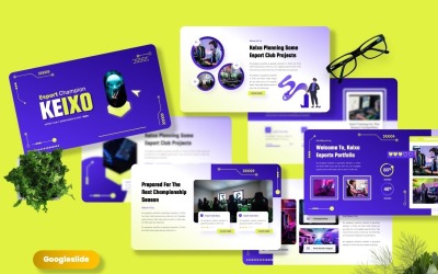 Keixo – Esport-Champion Googleslide-Vorlagen