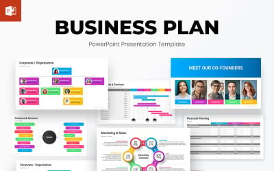 Modelos de modelos de apresentação em PowerPoint de plano de negócios