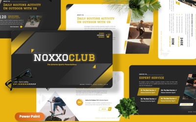 Noxxo – šablony Powerpoint pro extrémní sporty