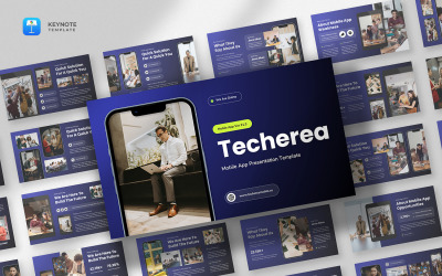 Techerea - Keynote-sjabloon voor mobiele app