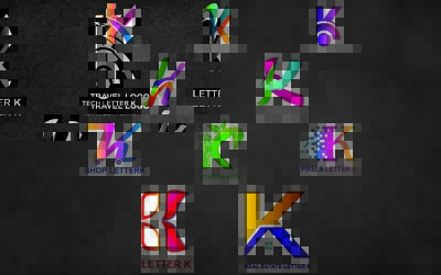 Bokstaven K-logotypmall för alla företag och varumärken