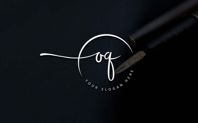 Calligrafia Studio Style OQ Lettera Logo Design