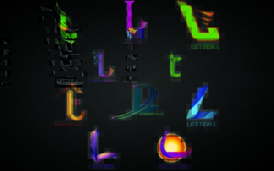 Modelo de logotipo da letra L para todas as empresas e marcas