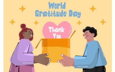 Světový den vděčnosti ilustrace
