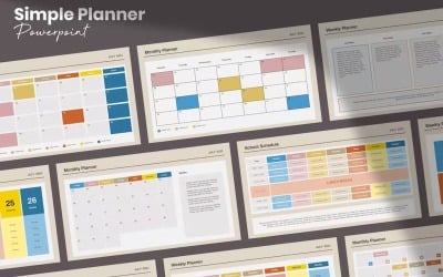 Jednoduchý plánovač - Powerpoint šablony