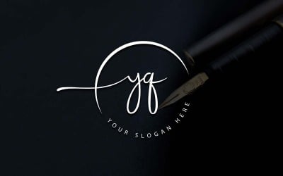 Calligrafia Studio Style YQ Lettera Logo Design