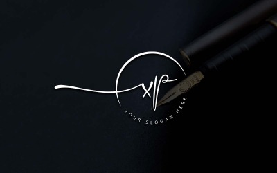 Calligraphy Studio Style XP Letter Logo Design