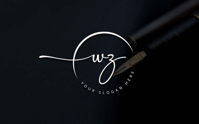 Projektowanie logo w stylu studio kaligrafii WZ
