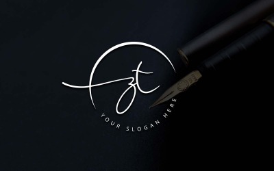 Дизайн логотипа студии каллиграфии ZT Letter