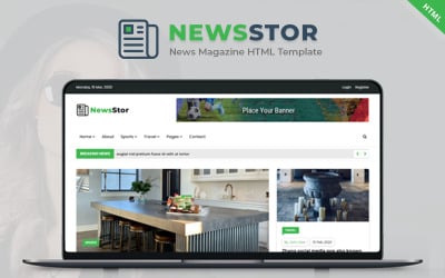Newsstor - Modèle HTML de magazine d&amp;#39;actualités