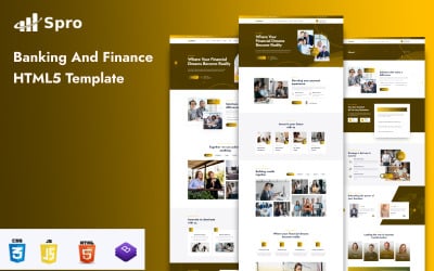 Spro - Modèle HTML5 bancaire et financier