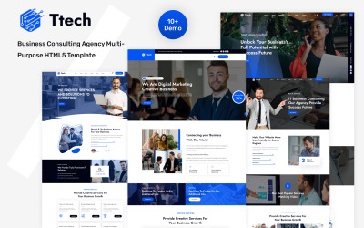 Ttech-Business Consulting Agency Багатоцільовий шаблон HTML5
