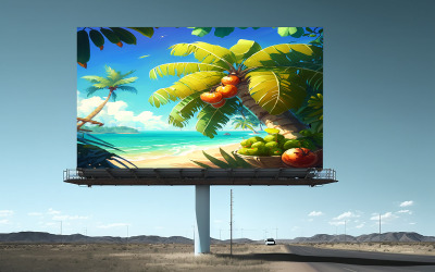 Billboard Mockup on The Road