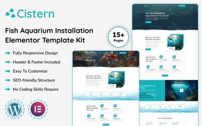 Cistern - Fish Aquarium Installation Elementor Mall Kit