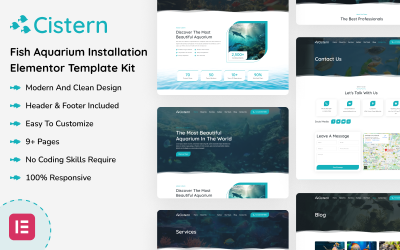 Cistern - Fish Aquarium Installation Elementor Mall Kit