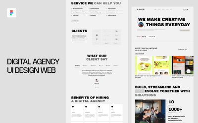 Digital Agency UI Design Webb