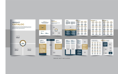 Diseño de diseño de catálogo de productos moderno, plantilla de catálogo