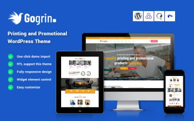 Gogrin - Tema WordPress promocional e de impressão
